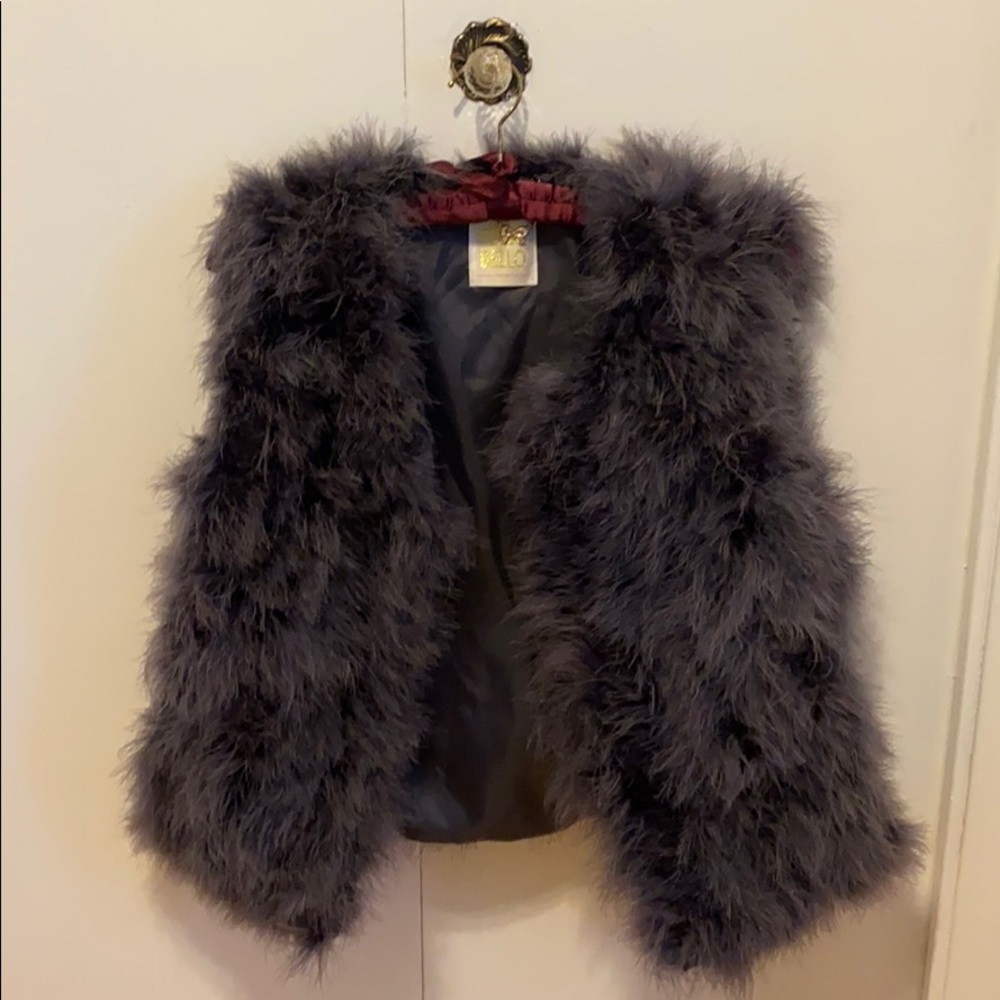 PelloBello grey fur vest. Size medium.